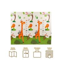 Piso Plegable de Bebe  Safari y Pista  2 m x 1.8 m x 1 cm