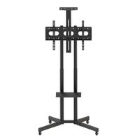 Rack Soporte Para TV Movible de 32' a 65 Pulgadas con Ruedas Hogar Dormitorio Moderno