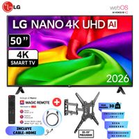Televisor LG 50 NANO 4K UHD AI Smart TV 50NU800BPSB 2026 - RACK MOVIBLE