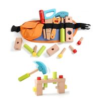 Juguete Set de Herramientas de Madera Montessori con Cinturón