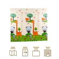 Piso Plegable de Bebe Jirafa Y Osito 2 m x 1.8 m x 1 cm