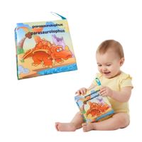 Libro Sensorial de Tela  Dinosaurios Educativo para Bebes