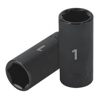 Dado de impacto tubulares de 1 pulg. D-7332-HL
