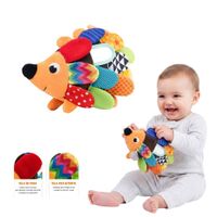 Juguete Sensorial Peluche de Erizo Multicolor para Bebés