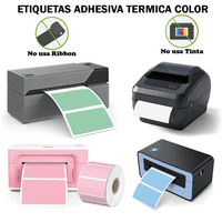 Rollo 350 Etiqueta Termica Adhesiva 10x15cm Naranja
