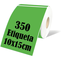 Rollo 350 Etiqueta Termica Adhesiva 10x15cm Verde