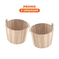 Pack2 Caja de Madera con Cuerda Decorativa para Decoracion del Hogar