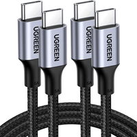 Pack 2 Unidades Cable UGREEN USB-C a USB-C 100W 1m Compatible iPhone Samsung MacBook