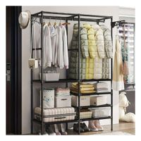 Soporte Perchero de 2 Columnas para Casa con Distribucion Practica Y Regalo Sticker