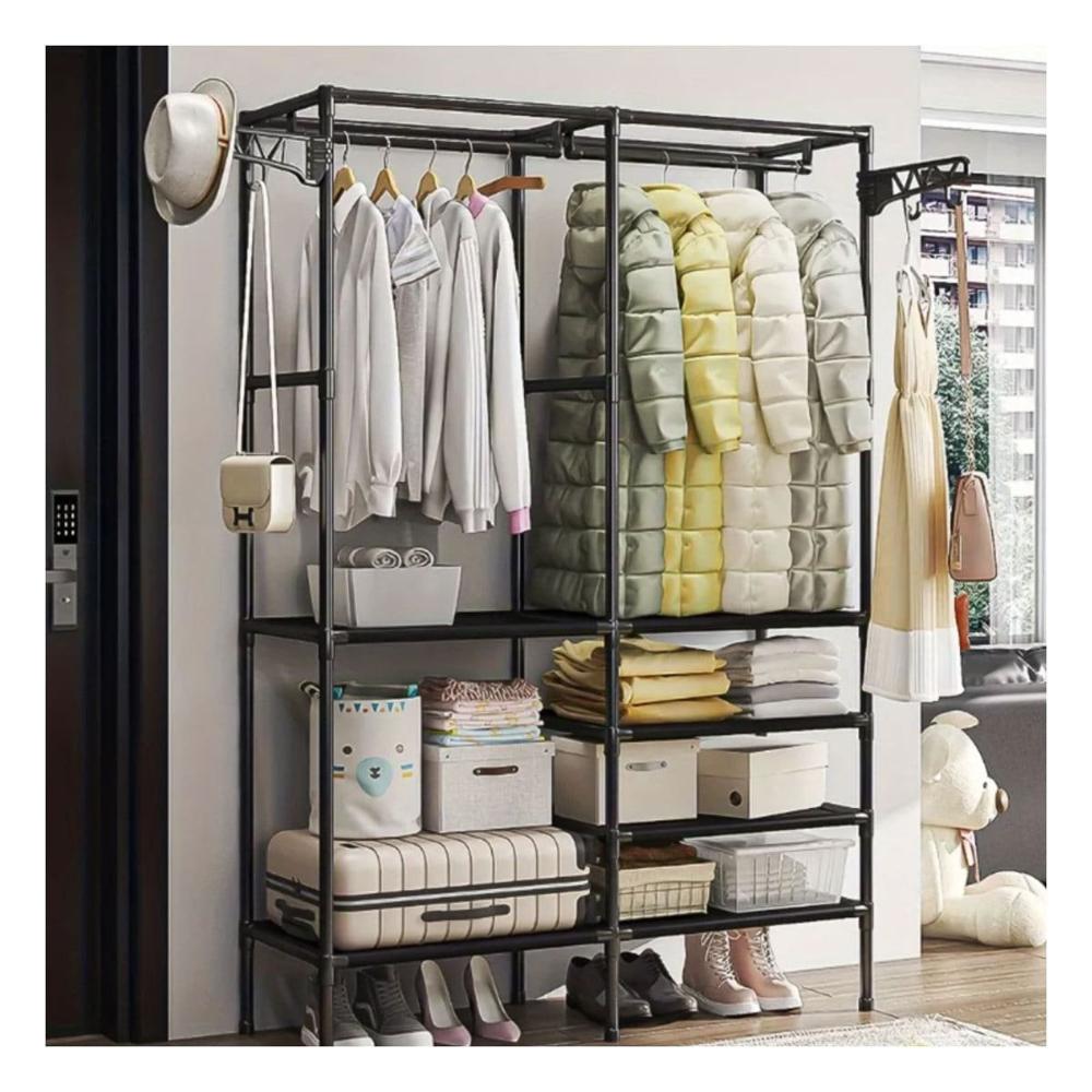 Soporte Perchero de 2 Columnas para Casa con Distribucion Practica Y Regalo Sticker