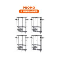 Pack4 Rack Domestico de 2 Columnas para Hogar con Orden Diario Y Regalo Sticker