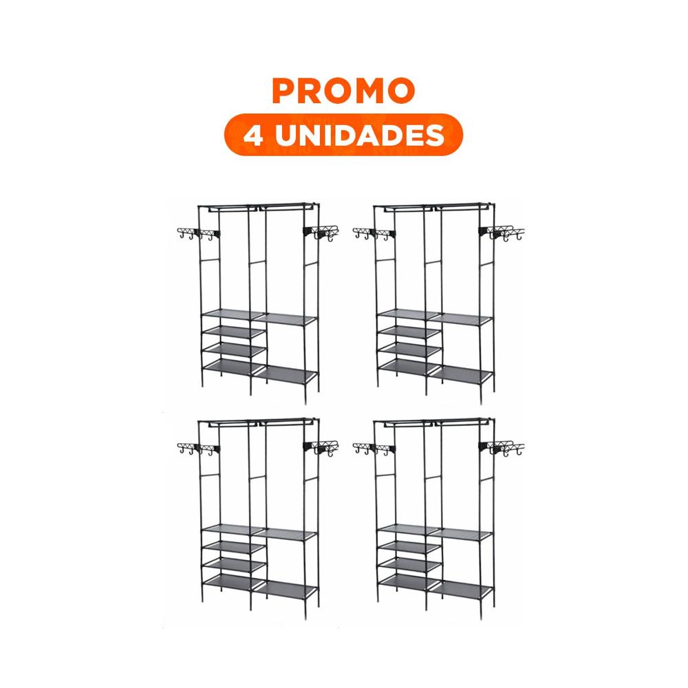 Pack4 Rack Domestico de 2 Columnas para Hogar con Orden Diario Y Regalo Sticker