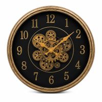 Reloj de Pared Decorativo con Engranajes 34x34 cm