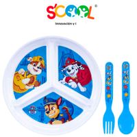 Set Plato Dividido SCOOL Paw Patrol Hombre