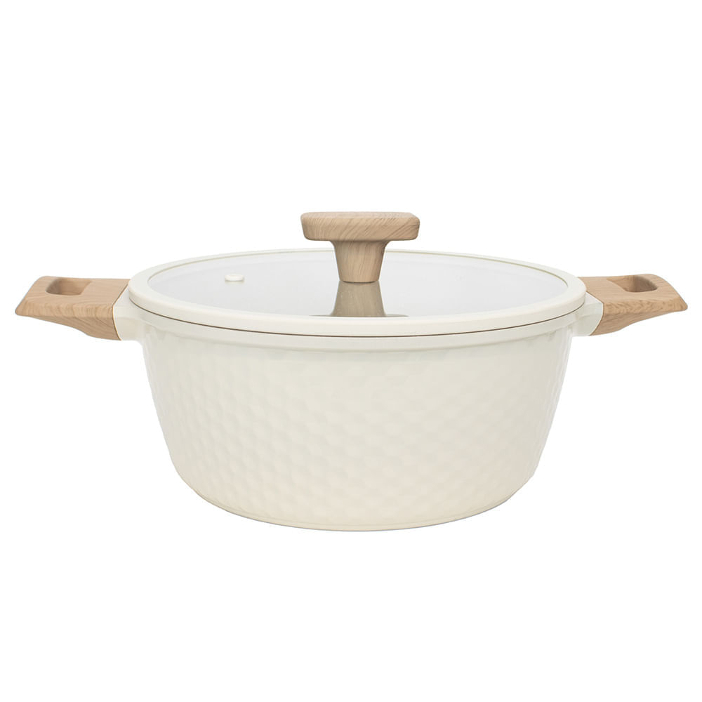 Olla ILKO Embossed Sabbia 20cm con Tapa