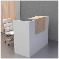 Counter para Recepción Filin Ventitas Home Rovere y Blanco