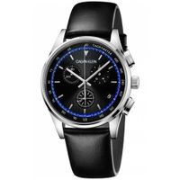 Reloj para Hombre Calvin Klein Completion Chrono KAM271C1 Suizo Zafiro Fecha Cronómetro Dial Negro