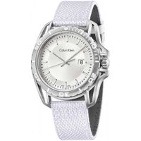 Reloj para Hombre Calvin Klein Earth K5Y31VK6 Suizo Fecha Correa de Nylon Blanco