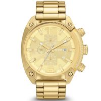 Reloj Diesel Overflow DZ4299 Fecha Cronometro Acero inoxidable Dorado