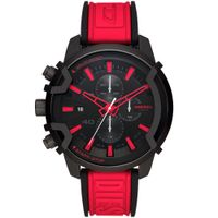 Reloj Diesel Griffed DZ4530 Fecha Cronometro Correa Silicona Rojo Negro