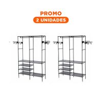 Pack2 Estructura Domestica de 2 Columnas para Dormitorio con Organizacion Diaria