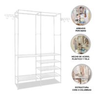 Organizador Vertical de Dos Columnas para Ropa y Bolsos en Ambientes del Hogar Y Ligas Regalo