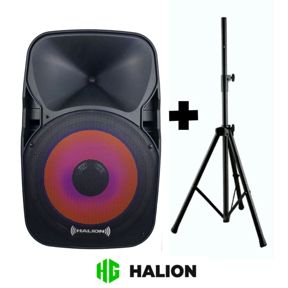 Promo Parlante Portatil Halion RHA 15EB 800W PMPO . Soporte