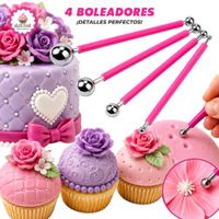 Set de 4 Boleadores para Decoración en Repostería
