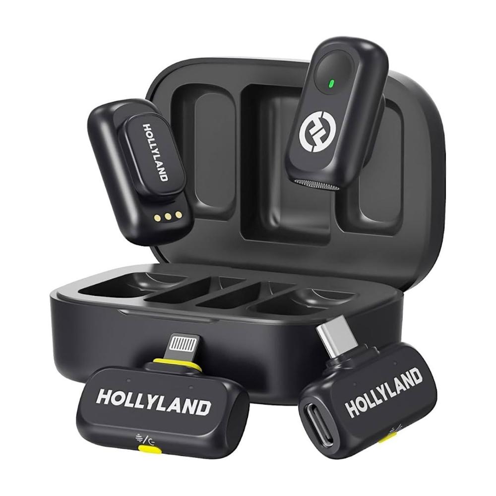 Micrófono Lavalier Hollyland Lark A1 Combo - Negro