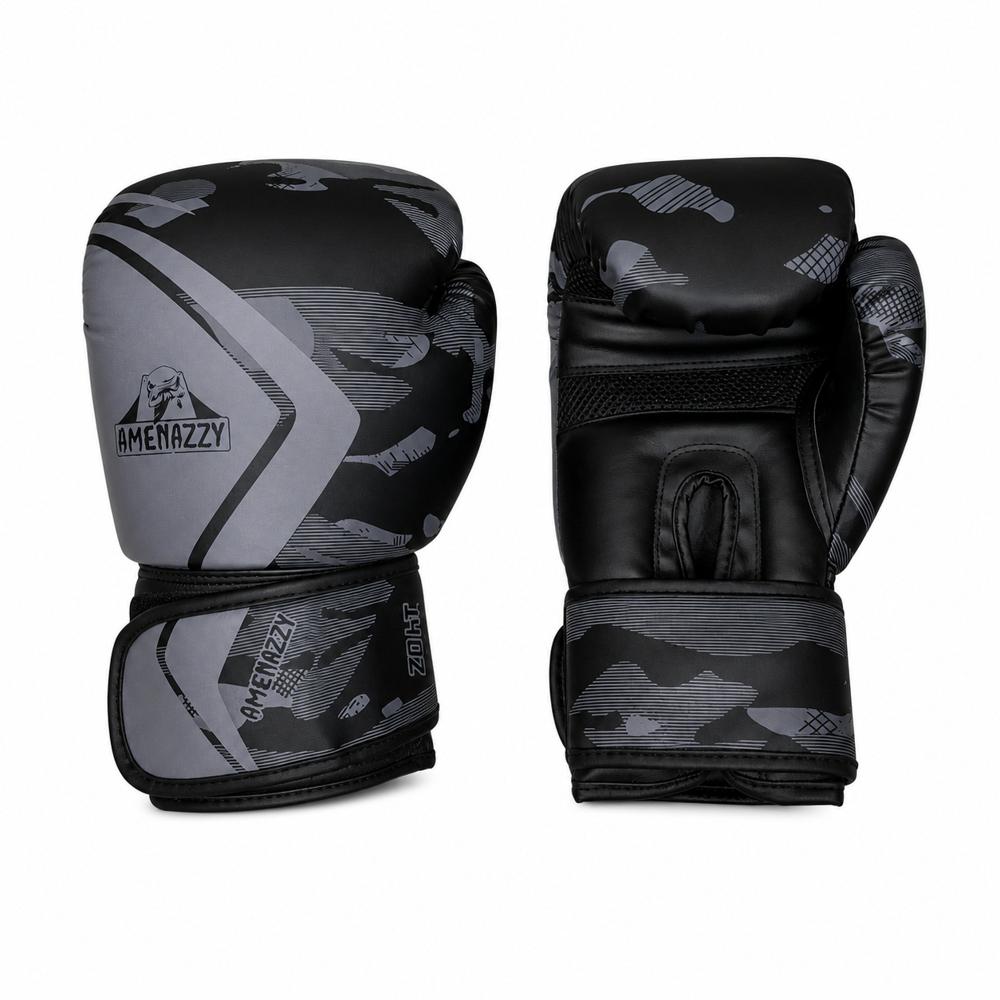 Guantes De Boxeo Box Amenazzy Importado Calidad 14 Onzas GRIS
