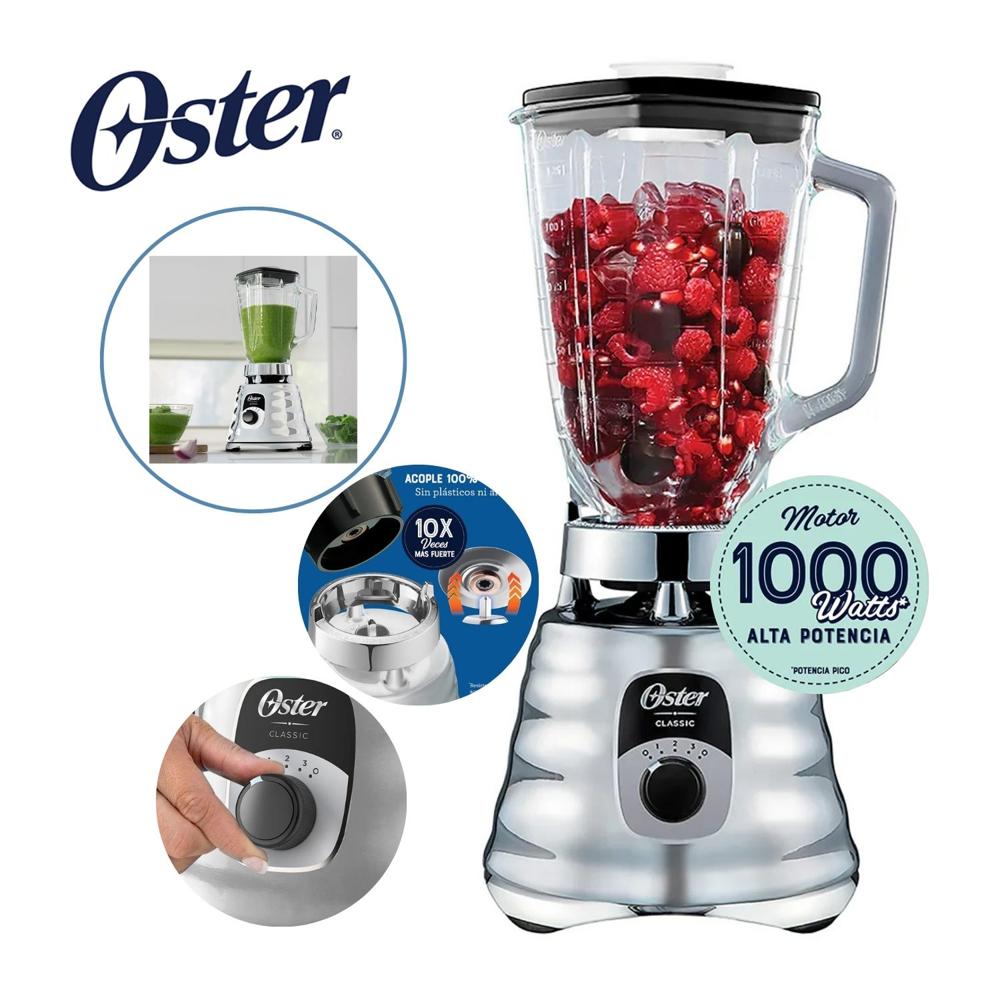 Licuadora clásica Oster 3 velocidades con perilla ergonómica