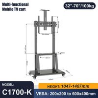 Rack Pedestal para Tv C1700 42 hasta 65