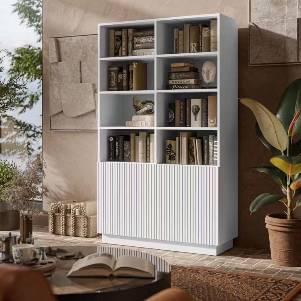 Librero Estante Osiris Blanco 100x175x45 | Masiva Home