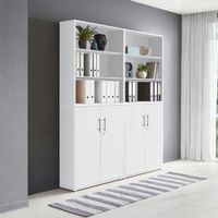 Librero Estante Anubis Blanco 165x220x30 | Masiva Home