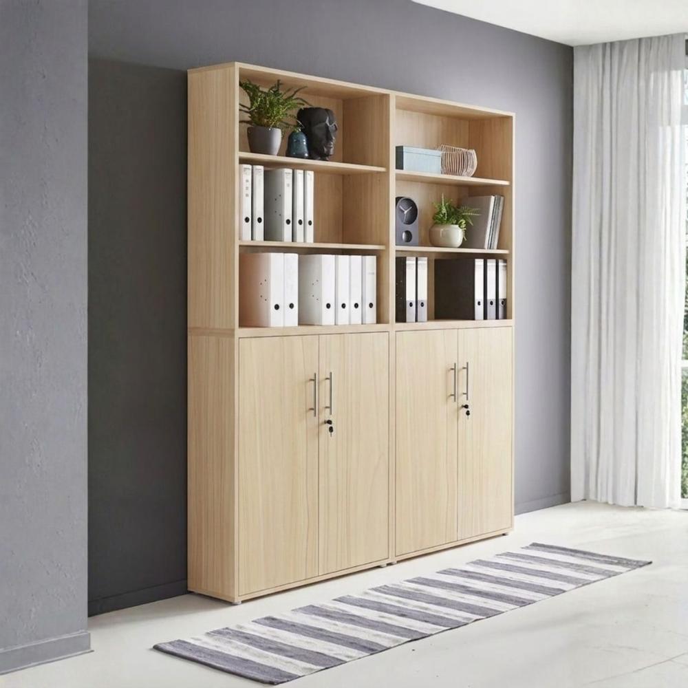 Librero Estante Anubis Marrón Claro 165x220x30 | Masiva Home