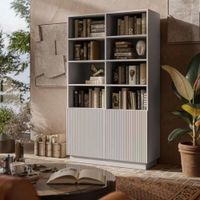 Librero Estante Osiris Beige 100x175x45 | Masiva Home