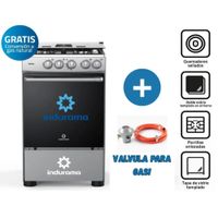 COCINA A GAS DE 4 HORNILLAS INDURAMA  FONTANA mas Válvula de Gas
