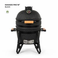 Kamado 16? Parrilla color Negro HTB para Mesa con Soporte - Funda & Accesorios