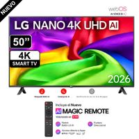 Televisor LG 50 NANO 4K UHD AI Smart TV 50NU800BPSB - 2026