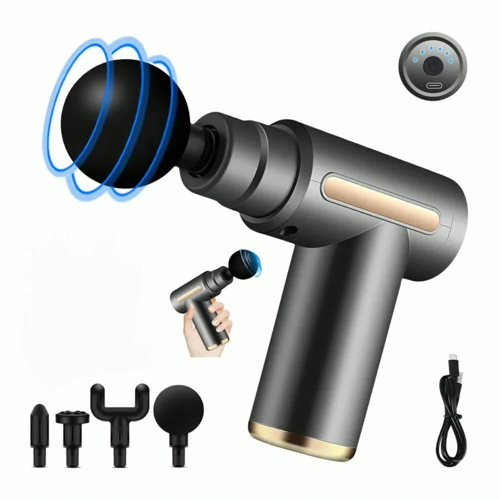 Masajeador Inalámbrica tipo Pistola con 6 velocidades - Massage Gun