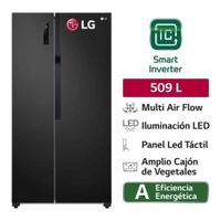 Refrigeradora 509L Multi Air Flow Side By Side Negro LG GS51MPD 1