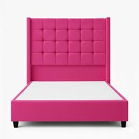 Cama Tapizada Confort Cubo Fucsia 2 Plazas