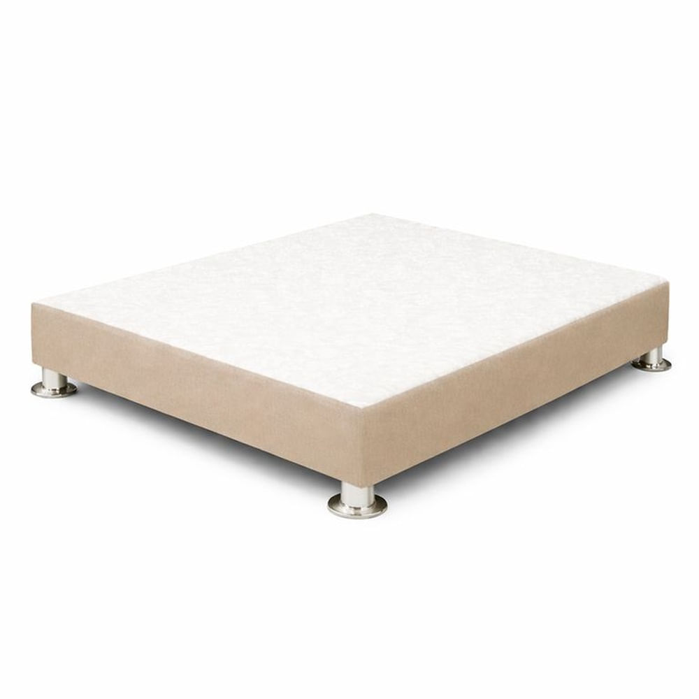 Base de Cama Confort Cromo Beige 2 Plazas