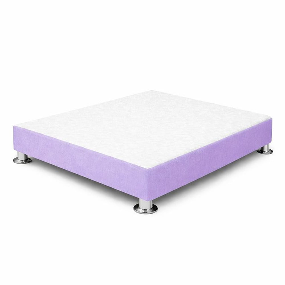 Base de Cama Confort Cromo Lila 2 Plazas