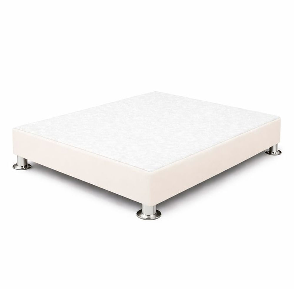 Base de Cama Confort Cromo Ivory 1.5 Plz