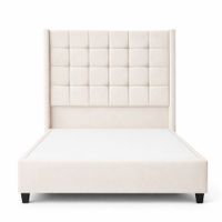 Cama Tapizada Confort Cubo Ivory 1.5 Plz