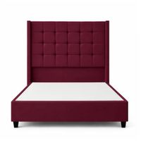 Cama Tapizada Confort Cubo Guinda 2 Plazas