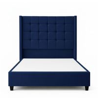 Cama Tapizada Confort Cubo Azul 2 Plazas