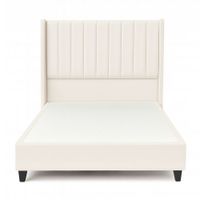 Cama Tapizada Confort Lineal Ivory 2 Plazas