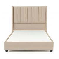 Cama Tapizada Confort Lineal Beige 1.5 Plz